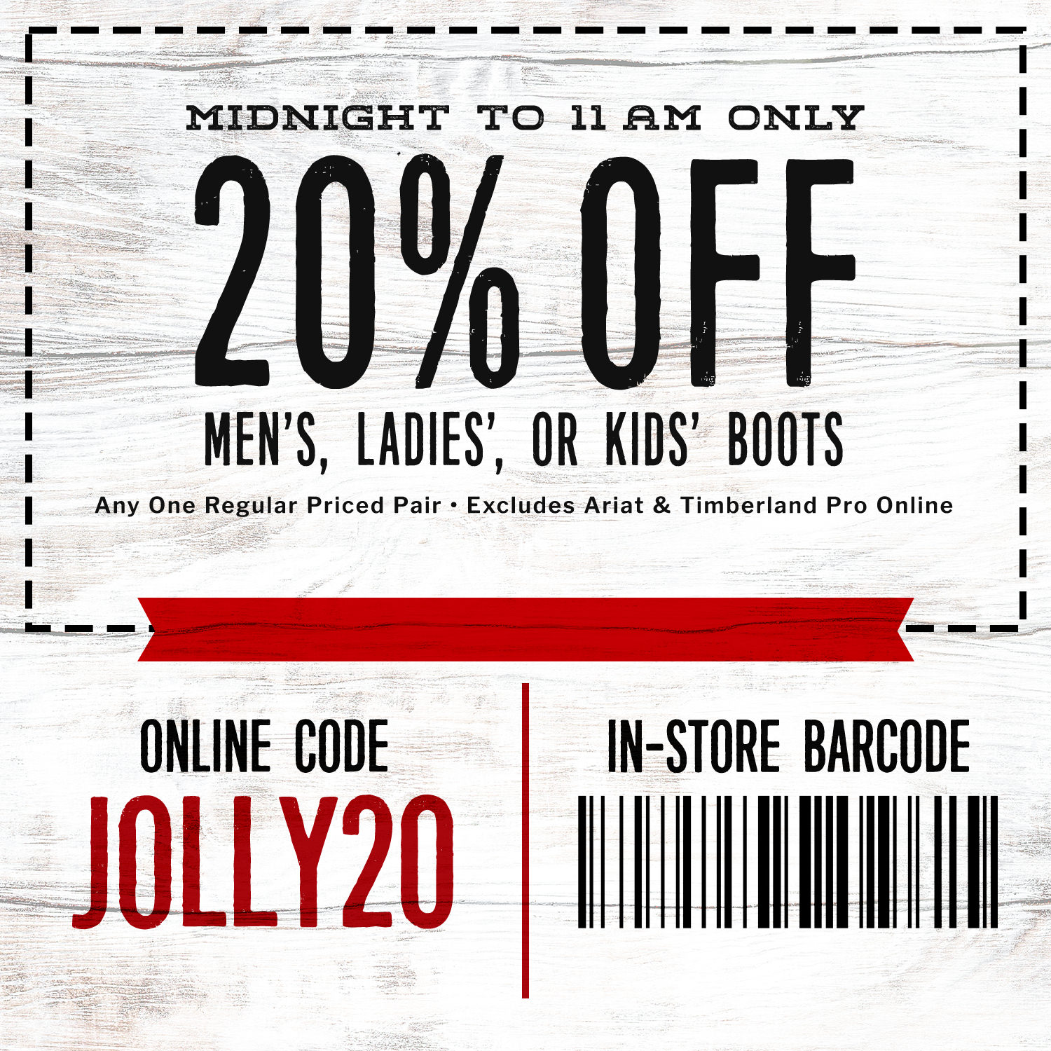 timberland in store coupon